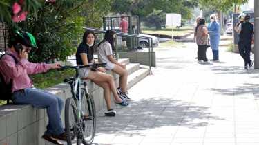 El detectar en la Escuela de Enfermería de Neuquén. Foto: Florencia Salto