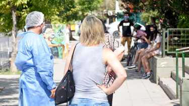 El operativo Detectar en la Escuela de Enfermería de Neuquén. Foto: Florencia Salto