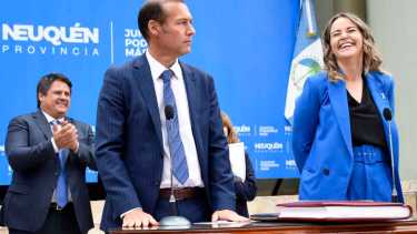 Gutiérrez le tomó juramento a Ferraresso el 3 de diciembre, en un multitudinario acto. Foto: archivo Florencia Salto.