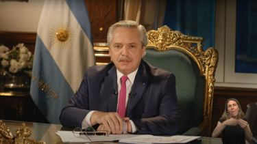 El saludo de fin de año del presidente Fernández. Foto: Gentileza