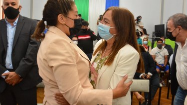 La gobernadora Carreras reubica en Planificación a la hoy secretaria Ibero con pretensión de su proyección política. Foto: Marcelo Ochoa.