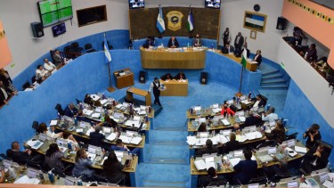 El debate del Presupuesto se extendió por cinco horas. Foto. Marcelo Ochoa