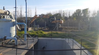 La planta de captación de agua se encuentra a siete kilómetros de la planta urbana de Regina.