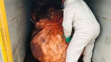 Huergo habilitará el lunes el centro de acopio para recibir envases vacíos de plaguicidas. (Foto Néstor Salas)