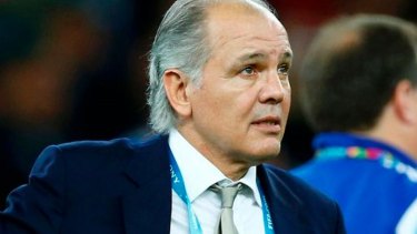 Imagen de Sabella cuando dirigía a la selección argentina. 