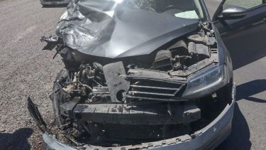 En el lugar intervino personal de Tránsito. Foto Gentileza Walter Sanhueza.