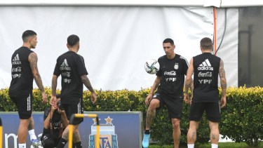 Ante la ausencia de Messi, la cinta de capitán la portará Ángel Di María. (Foto/Télam)