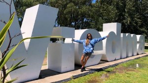 Natalie Pérez ya está en Viedma para abrir la Fiesta Nacional del Mar y el Acampante