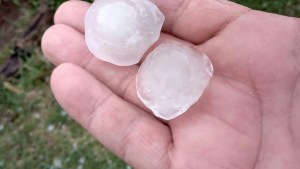 Volvió el granizo a Río Colorado
