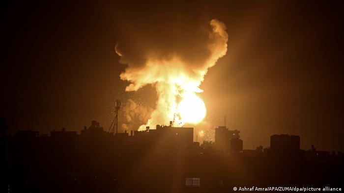 Israel bombardeó objetivos de Hamás en Gaza.