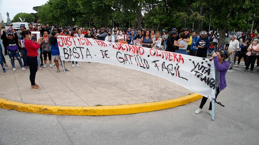 Por el hecho hubo marchas en Miramar. Foto: Alejandro Moritz/ Télam