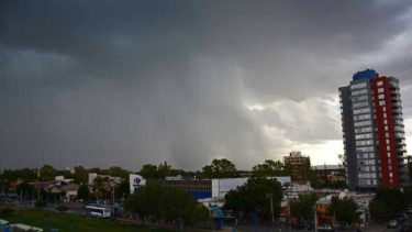 La AIC emitió un alerta por posible tormentas eléctricas. 