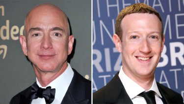 Entre los más ricos del mundo están Jeff Bezos y Marck Zuckerberg. 