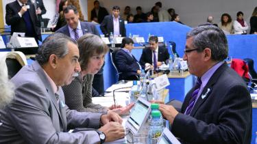 La sesión de aprobación de las tarjetas se concretó el 1° de noviembre del 2018. El FpV rechazó el proyecto. Foto: Marcelo Ochoa.