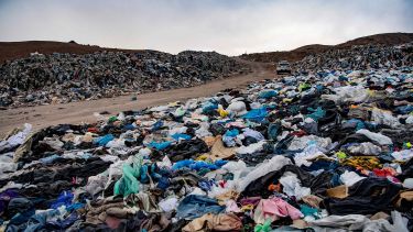 El cementerio, que ocupa varios metros en el desiero de Atacama. (Foto: AFP)