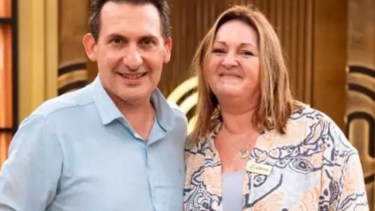 Paulo Kablan junto a Edith Garibotti. 