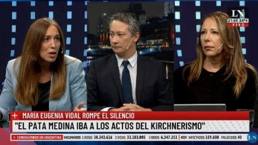 Vidal estuvo en el estudio de La Nación. 