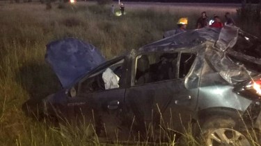 Los cuatros ocupantes salvaron de milagro su vida. (foto: gentileza)