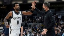 Imagen de Los Nets vencieron 129-121 a Indiana, en el regreso de Irving