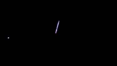 Las hileras de luces se vieron en Chile y Argentina. Foto: Captura video @NicoFuentes14