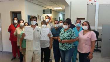 Trabajadores del hospital  reclaman por falta de acondicionamiento en distintos sectores del edificio. (Gentileza)
