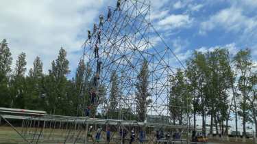 Se incorporarán más pantallas, ubicadas en diferentes sectores. Foto gentileza Municipio de Roca