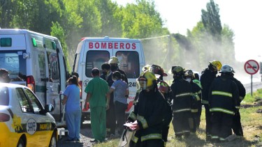 Un hombre y una mujer fueron trasladados al hospital de la ciudad. Foto Andrés Maripe
