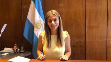 Micaela Ferraro Medina, es de Tigre y cercana a Sergio Massa. Foto: Gentileza Twitter @MicaFerrarom