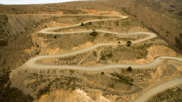 La famosa “Bajada del Rahue”. Fotos Neuquén Tur.