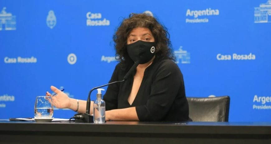 La ministra de Salud Carla Vizzotti