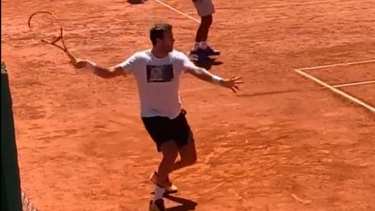 Juan M. Del Potro trabaja para intentar volver a jugar después de más de dos años debido a sus problemas físicos. Gentileza.