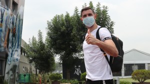 Los jugadores de la selección que militan en Europa llegaron al país