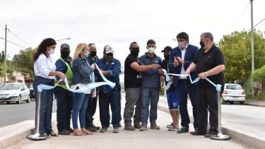 Inauguran pavimentación sobre el canal de la calle Racedo en el barrio San Lorenzo (Neuquén capital)