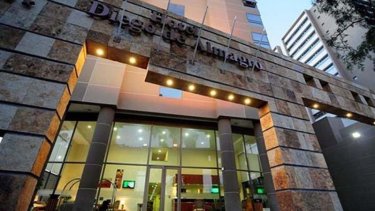 La fachada del hotel Diego de Almagro, en Calama. 