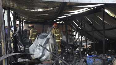 El incendio se registró en una vivienda de Martín Fierro, en Cipolletti. (Florencia Salto) 