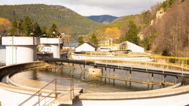 El equipo que se rompió corresponde a la parte de aireación del tratamiento cloacal. Foto: Gentileza Cooperativa de Agua Potable de San Martín de los Andes.