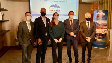 Cecilia Caldelari estuvo al frente del equipo que presentó la provincia. Foto: gentileza.