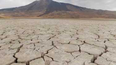 La Laguna Tromen se secó: una triste postal del cambio climático