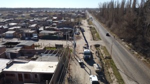 Edersa realizó obras para regularizar el servicio a 800 familias durante 2021 en Cipolletti