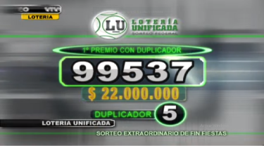 La Lotería Unificada realizó el último sorteo de fin de fiestas.