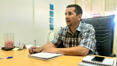 Ariel Rodríguez cuando todavía era el secretario de Desarrollo Social en Choele Choel. La convocatoria de Apud sorprendió al intendente Ramello. Foto: Gentileza.