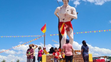 El predio de San Sebastián se ubica a ocho kilómetros de Cutral Co (Foto: Andrea Vazquez)