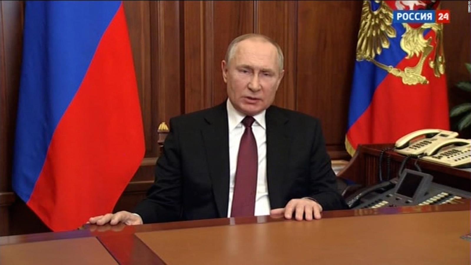 Putin anunció la operación militar y explicó los motivos con un mensaje especial. (Gentileza).-