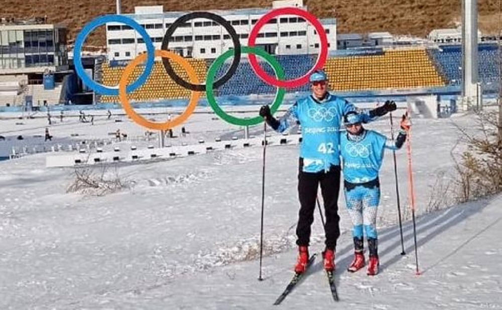 Franco Dal Farra y Verónica Ravenna son los dos representantes argentinos en esquí de fondo en Beijing. Gentileza