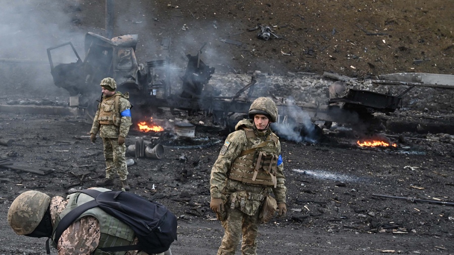 Rusia y Ucrania conversarán mañana en la frontera de Bielorrusia. Foto: AFP