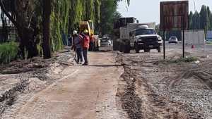 Avanza en Roca la obra de la ciclovía sobre Ruta 6