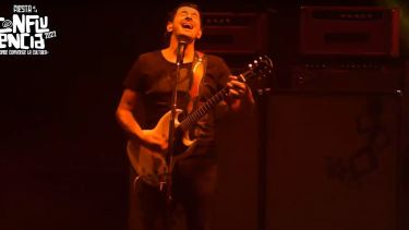 Ricardo Mollo en la Fiesta de la Confluencia. Foto: Captura de video. 