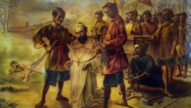 El sacerdote Valentín, que según la historia es el "creador" de esta fecha.