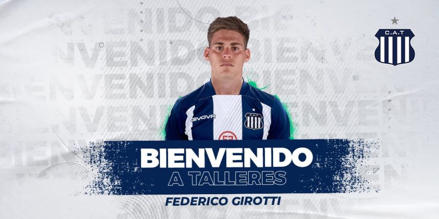 Federico Girotti fue oficializado como refuerzo por Talleres en sus redes sociales. 