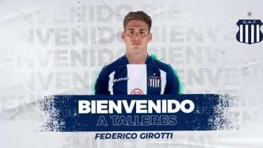 Federico Girotti fue oficializado como refuerzo por Talleres en sus redes sociales. 